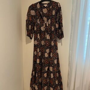 Bohemian boho Floral Maxi Dress